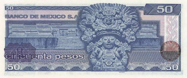 Mexiko p.73 KZ 50 Pesos 1981